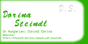 dorina steindl business card